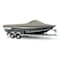 Eevelle Boat Cover ALUMINUM FISHING Walk Thru Windshield, Outboard Fits 22ft 6in L up to 100in W Khaki SCAVWT22100B-KHA - alternate 1